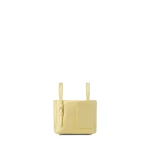 Valextra Soft Satin Bucket Nano Bag in Mimosa Yellow | Bucket Bags | Coveti