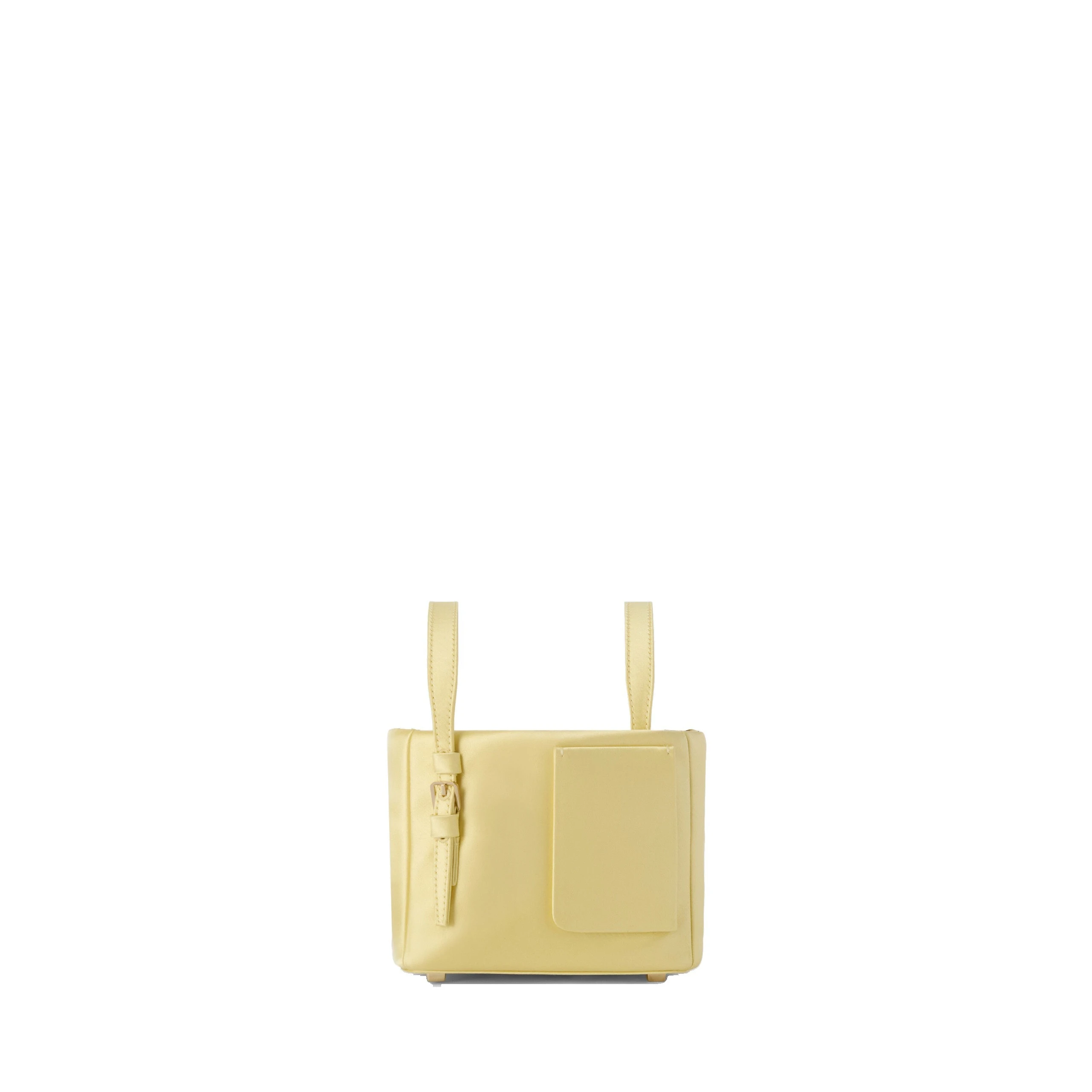 Valextra Soft Satin Bucket Nano Bag in Mimosa Yellow Valextra Soft Satin Bucket Nano Bag in Mimosa Yellow | Bucket Bags | Coveti