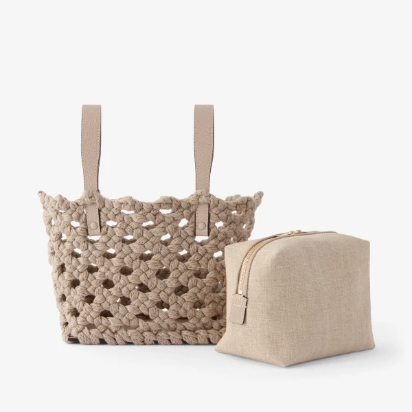 Valextra Soft Sportami Via Bucket Micro Bag in Nude Pink | Bucket Bags | Coveti