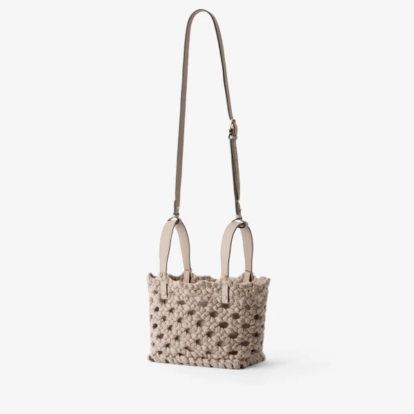 Valextra Soft Sportami Via Bucket Micro Bag in Nude Pink | Bucket Bags | Coveti