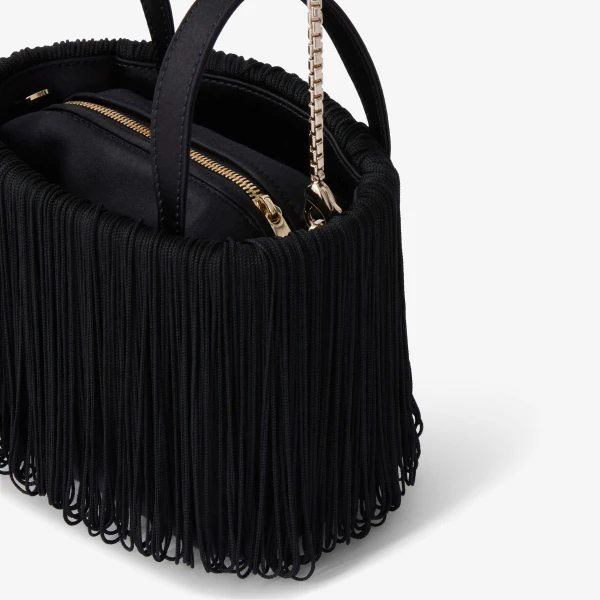 Valextra Soft Swing Bucket Nano Bag in Black | Bucket Bags | Coveti