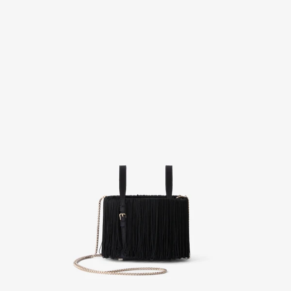 Valextra Soft Swing Bucket Nano Bag in Black | Bucket Bags | Coveti