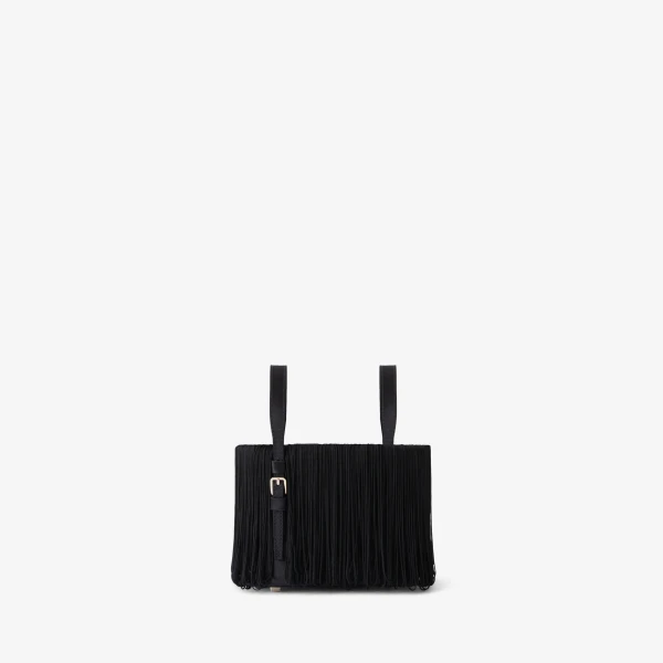 Valextra Soft Swing Bucket Nano Bag in Black | Bucket Bags | Coveti