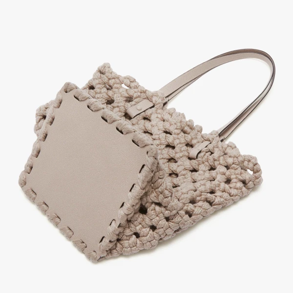 Valextra Sportami Via Shopping Bag in Nude Pink | Totes & Top-Handle Bags | Coveti