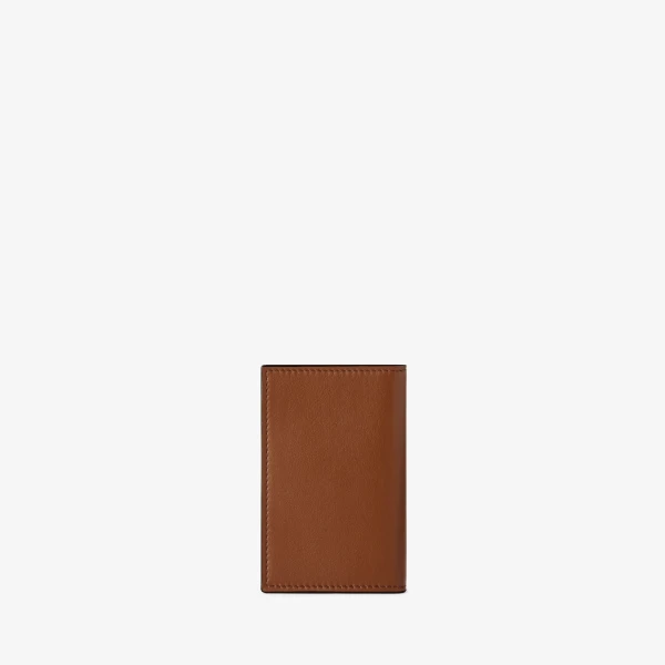 Valextra Sublime Card Case Onda in Chocolate Brown | Cases | Coveti