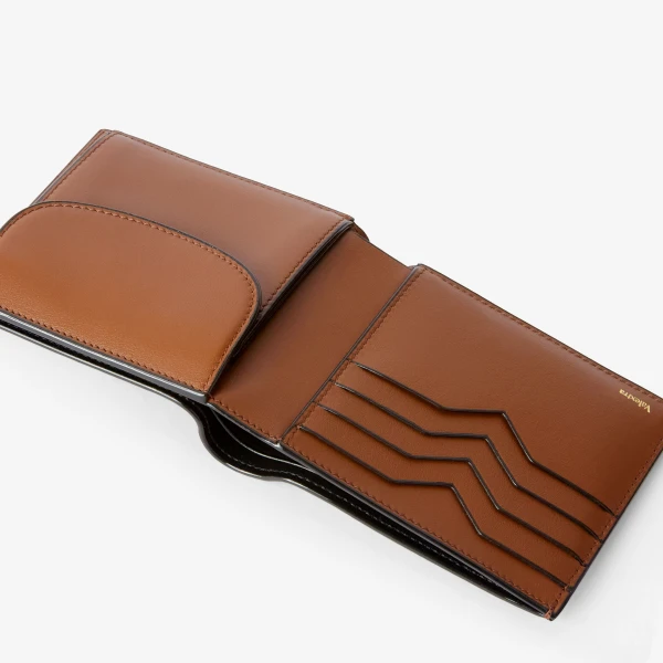 Valextra Sublime Wallet 4CC with Coin Holder in Chocolate Brown | Wallets & Purses | Coveti