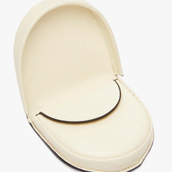 Valextra Tallone Coin Purse in Pergamena White | Wallets & Purses | Coveti