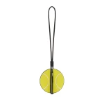 Valextra Tennis Ball Charm in Lime Yellow, Pergamena White and Black | Bag charms | Coveti