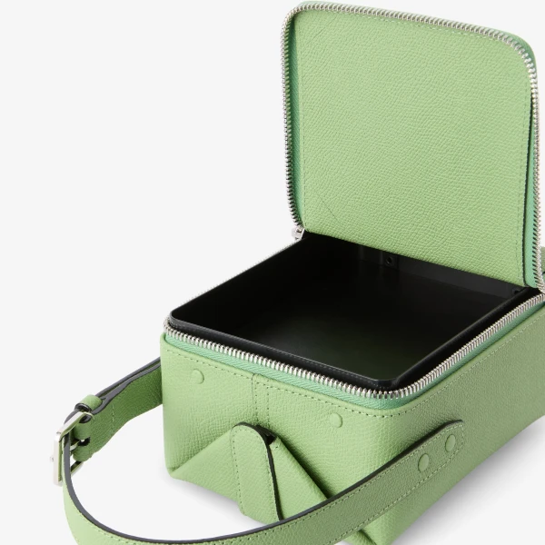 Valextra Tric Trac Bag in Aloe Green | Shoulder & Crossbody Bags | Coveti