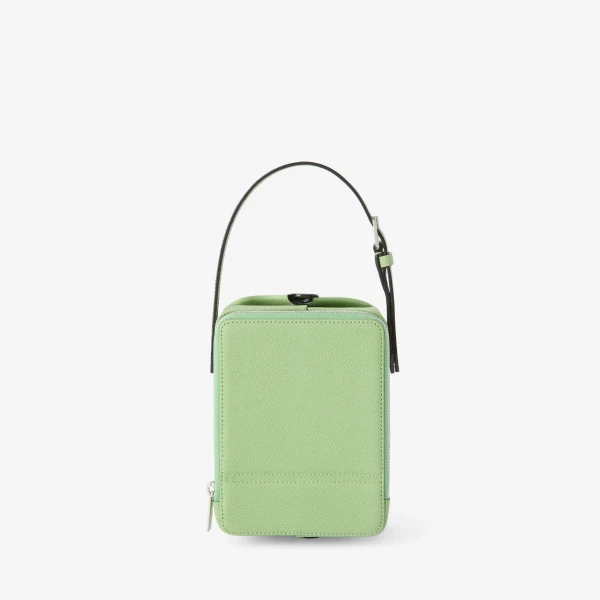 Valextra Tric Trac Bag in Aloe Green | Shoulder & Crossbody Bags | Coveti