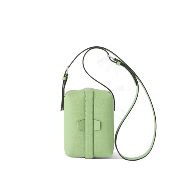 Valextra Tric Trac Bag in Aloe Green | Shoulder & Crossbody Bags | Coveti
