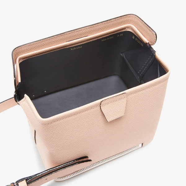 Valextra Tric Trac Bag in Bonne Mine Pink | Shoulder & Crossbody Bags | Coveti
