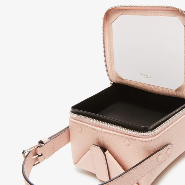 Valextra Tric Trac Bag in Bonne Mine Pink | Shoulder & Crossbody Bags | Coveti