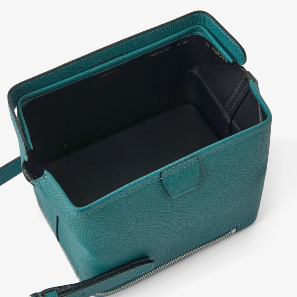 Valextra Tric Trac Bag in Bottle Green | Shoulder & Crossbody Bags | Coveti