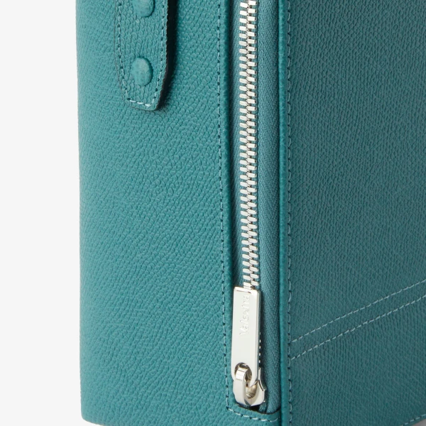 Valextra Tric Trac Bag in Bottle Green | Shoulder & Crossbody Bags | Coveti