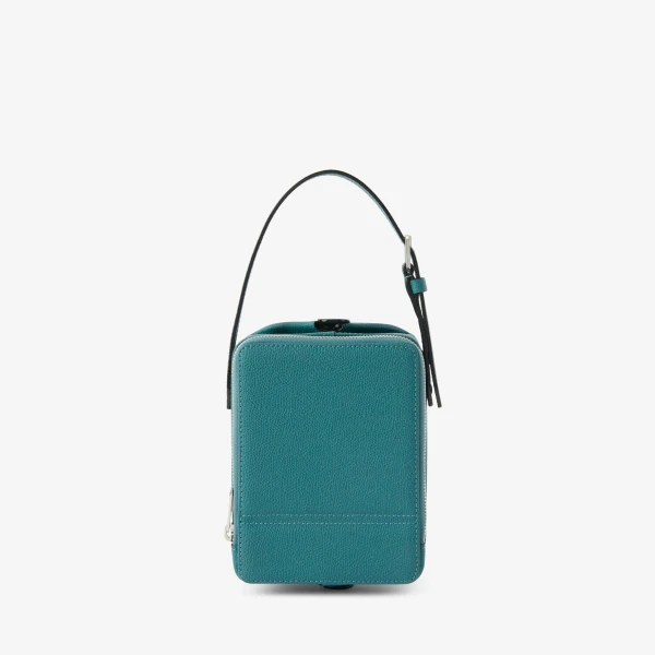 Valextra Tric Trac Bag in Bottle Green | Shoulder & Crossbody Bags | Coveti