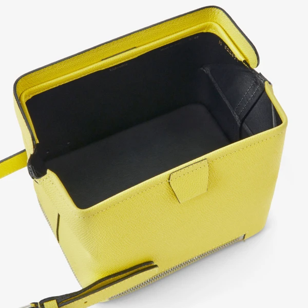 Valextra Tric Trac Bag in Citrine Yellow | Shoulder & Crossbody Bags | Coveti