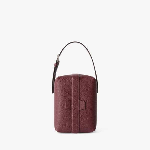 Valextra Tric Trac Bag in Claret Red | Shoulder & Crossbody Bags | Coveti