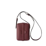 Valextra Tric Trac Bag in Claret Red | Shoulder & Crossbody Bags | Coveti