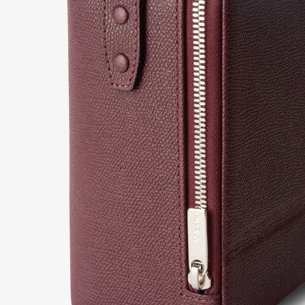 Valextra Tric Trac Bag in Claret Red | Shoulder & Crossbody Bags | Coveti