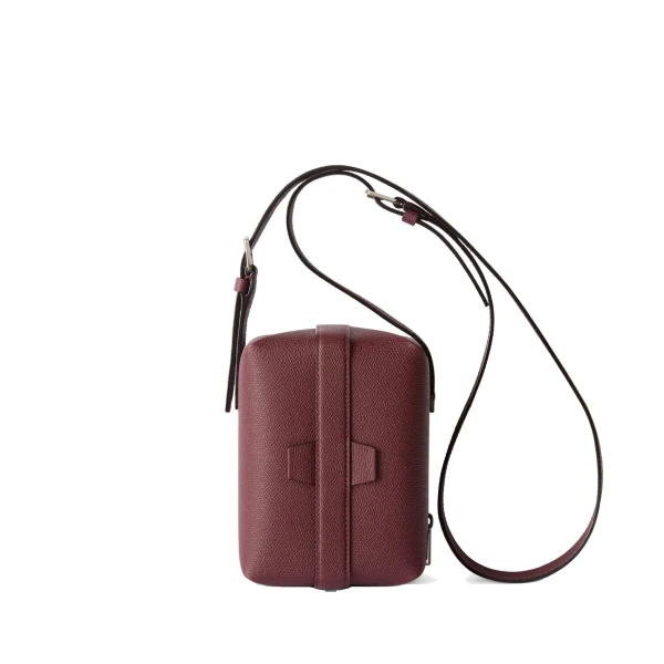 Valextra Tric Trac Bag in Claret Red | Shoulder & Crossbody Bags | Coveti