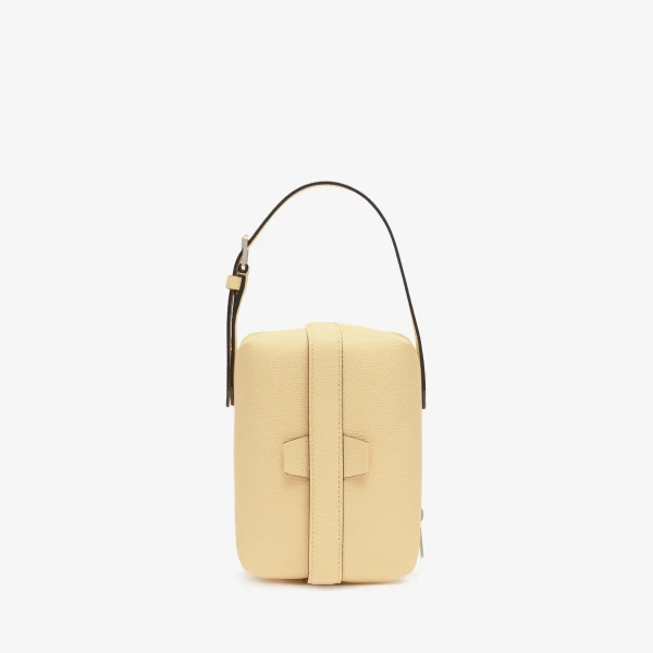 Valextra Tric Trac Bag in Cream Yellow | Shoulder & Crossbody Bags | Coveti
