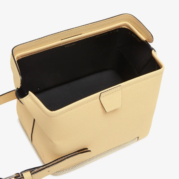 Valextra Tric Trac Bag in Cream Yellow | Shoulder & Crossbody Bags | Coveti