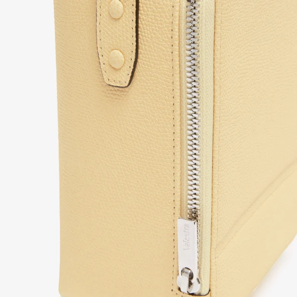 Valextra Tric Trac Bag in Cream Yellow | Shoulder & Crossbody Bags | Coveti