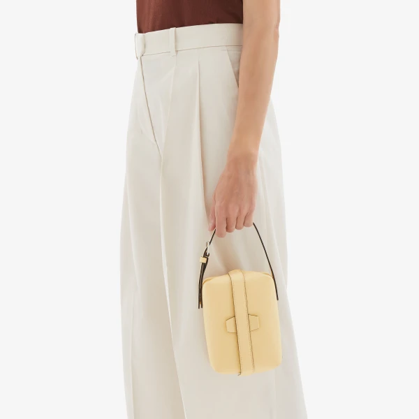Valextra Tric Trac Bag in Cream Yellow | Shoulder & Crossbody Bags | Coveti