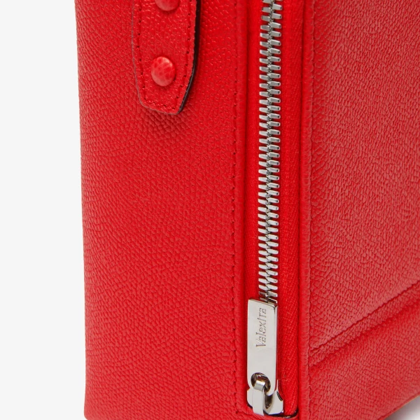 Valextra Tric Trac Bag in Crimson Red | Shoulder & Crossbody Bags | Coveti
