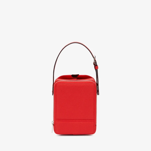 Valextra Tric Trac Bag in Crimson Red | Shoulder & Crossbody Bags | Coveti