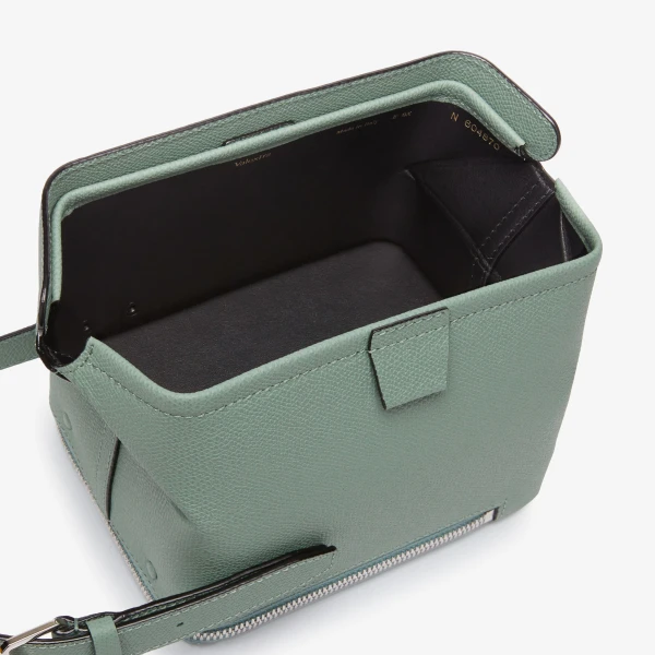 Valextra Tric Trac Bag in Eucalyptus Green | Shoulder & Crossbody Bags | Coveti