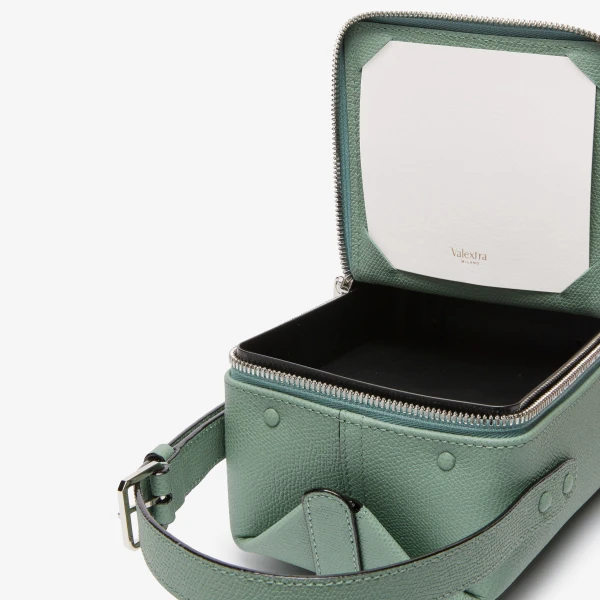 Valextra Tric Trac Bag in Eucalyptus Green | Shoulder & Crossbody Bags | Coveti