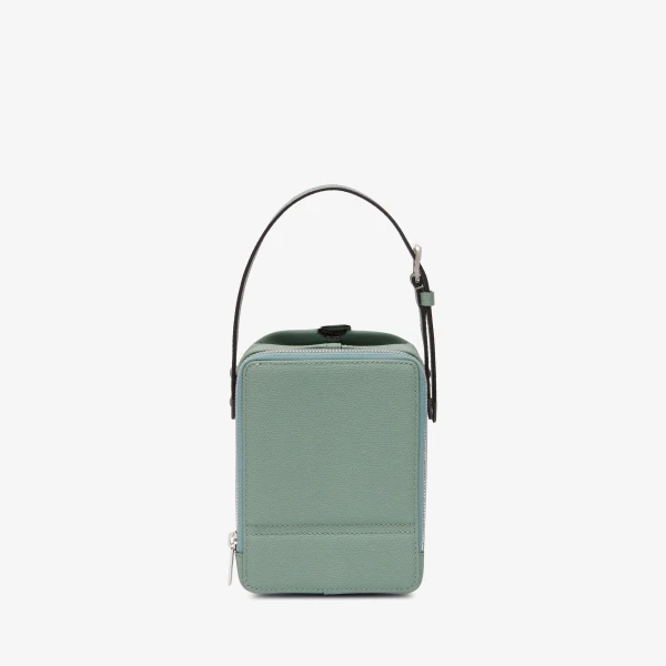 Valextra Tric Trac Bag in Eucalyptus Green | Shoulder & Crossbody Bags | Coveti