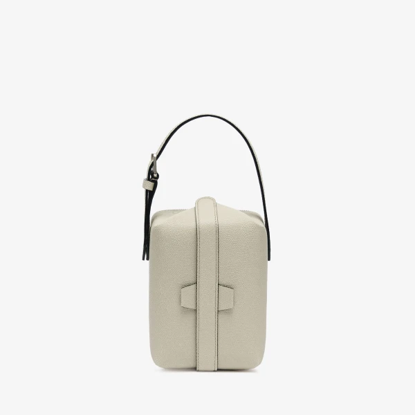 Valextra Tric Trac Bag in Linen Grey | Shoulder & Crossbody Bags | Coveti