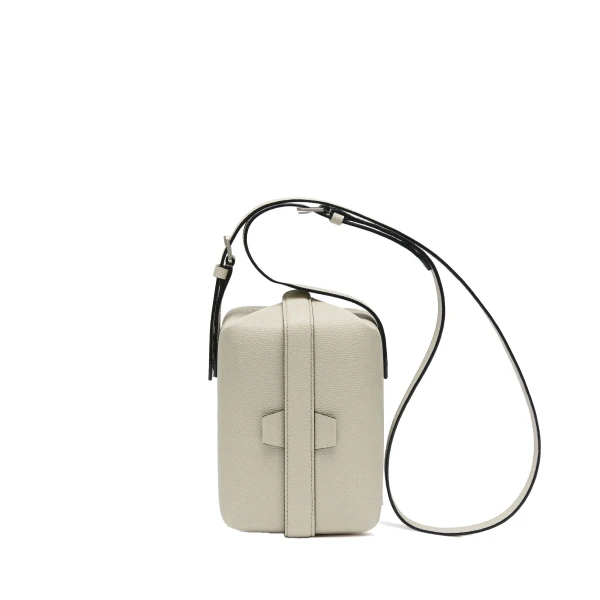 Valextra Tric Trac Bag in Linen Grey | Shoulder & Crossbody Bags | Coveti