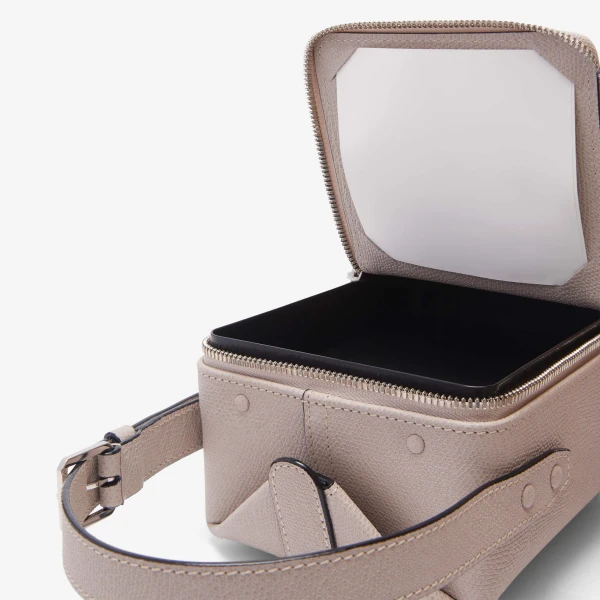 Valextra Tric Trac Bag in Nude Pink | Shoulder & Crossbody Bags | Coveti
