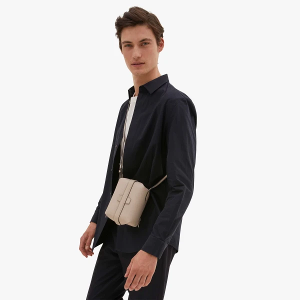 Valextra Tric Trac Bag in Nude Pink | Shoulder & Crossbody Bags | Coveti