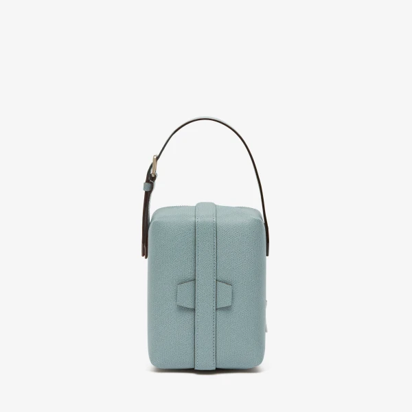 Valextra Tric Trac Bag in Smokey Blue | Shoulder & Crossbody Bags | Coveti