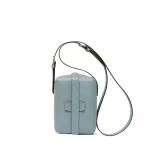 Valextra Tric Trac Bag in Smokey Blue | Shoulder & Crossbody Bags | Coveti