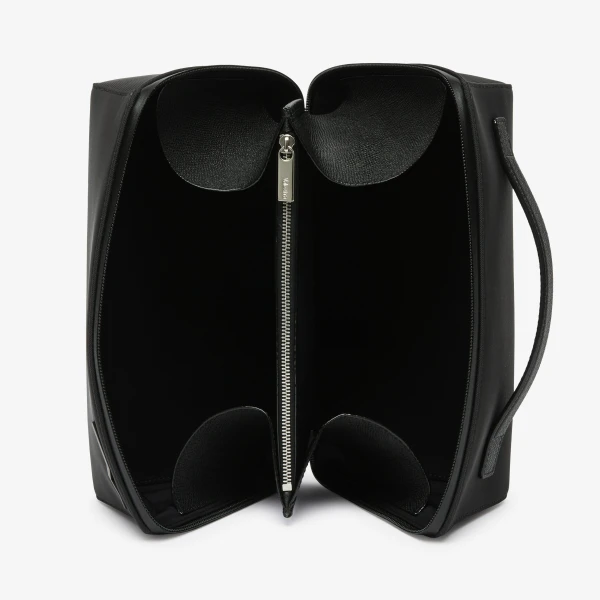 Valextra V-Line Assoluto Wash Bag in Black | Cases | Coveti