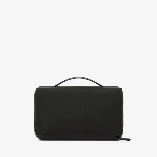 Valextra V-Line Assoluto Wash Bag in Black | Cases | Coveti