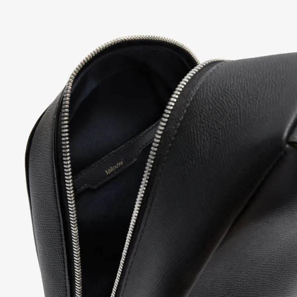 Valextra V-Line Core One Shoulder Backpack in Black | Men Bags | Coveti