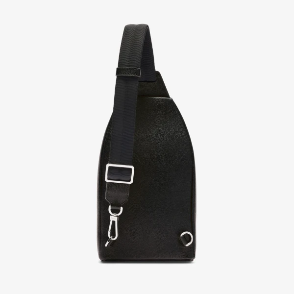 Valextra V-Line Core One Shoulder Backpack in Black | Men Bags | Coveti