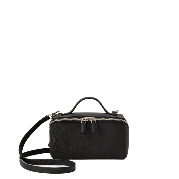 V-Line Crossbody Vanity Bag in Black