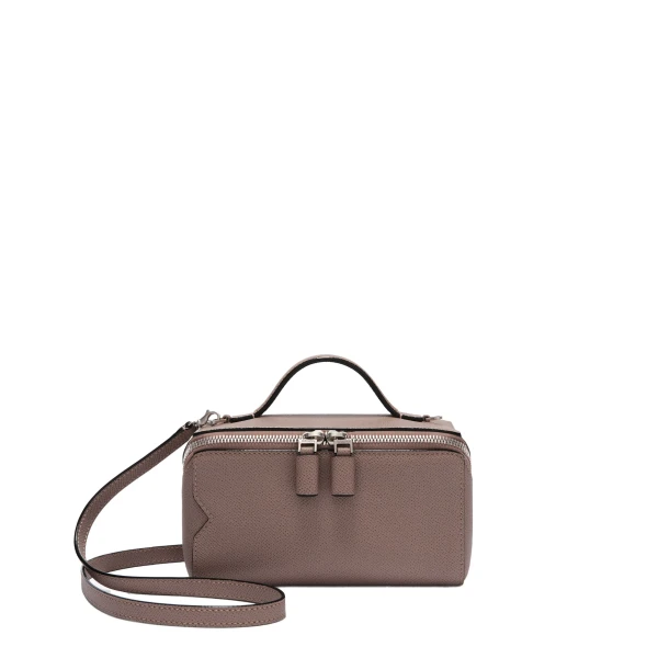 V-Line Crossbody Vanity Bag in Sahara Brown