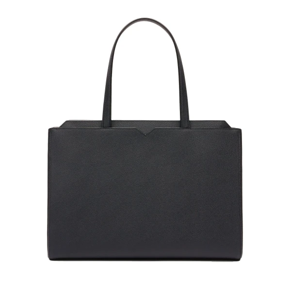 V-Line Horizontal Shopping Bag in Night Blue