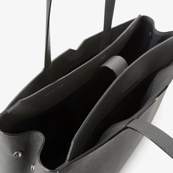 Valextra V-Line Horizontal Shopping Bag in Smokey Grey | Men Bags | Coveti