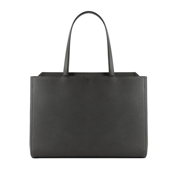 V-Line Horizontal Shopping Bag in Smokey Grey