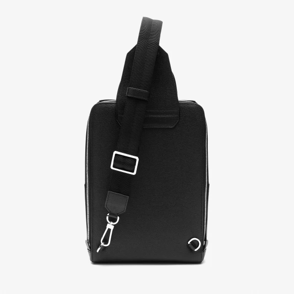 Valextra V-Line One Shoulder Backpack in Black | Men Bags | Coveti
